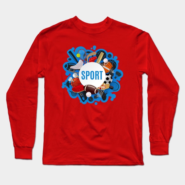 Sport Long Sleeve T-Shirt by Mako Design 